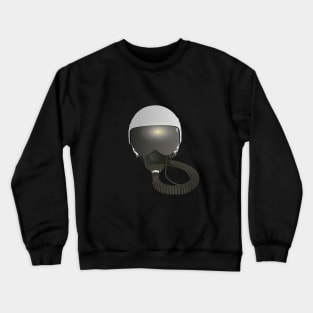 Military Pilot Helmet Crewneck Sweatshirt